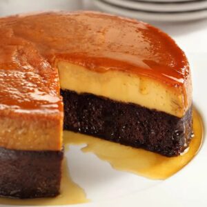 POSTRES: Choco flan (porción)